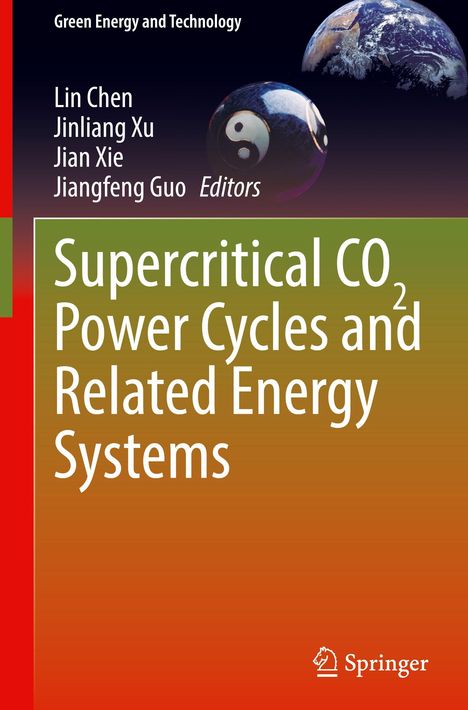 „Supercritical CO₂ Power Cycles and Related Energy Systems“. Zwei Erde-ähnliche Kugeln, eine mit Yin-Yang-Symbol.