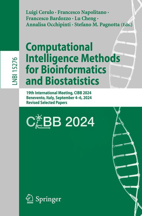 Computational Intelligence Methods for Bioinformatics and Biostatistics, Buch