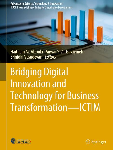 "Bridging Digital Innovation and Technology for Business Transformation—ICTIM" steht auf gelbem Hintergrund.