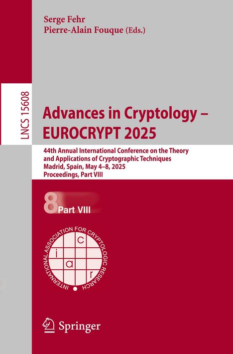 Advances in Cryptology - EUROCRYPT 2025, Buch