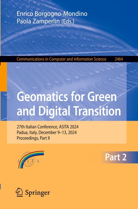 Buchtitel: "Geomatics for Green and Digital Transition". Konferenzdetails: Padua, Italien, 9.–13. Dez 2024, Teil II.