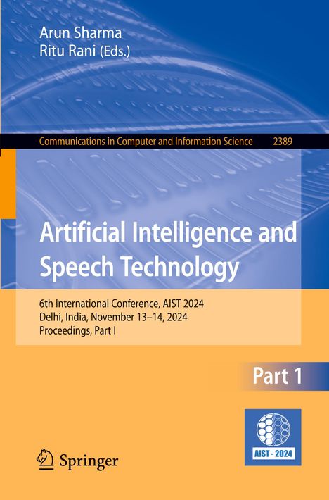 Artificial Intelligence and Speech Technology, Buch
