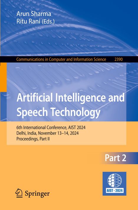 Artificial Intelligence and Speech Technology, Buch