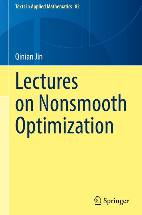 Qinian Jin: Lectures on Nonsmooth Optimization, Buch