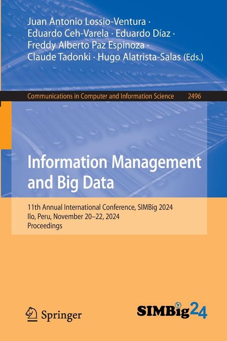 Information Management and Big Data, Buch