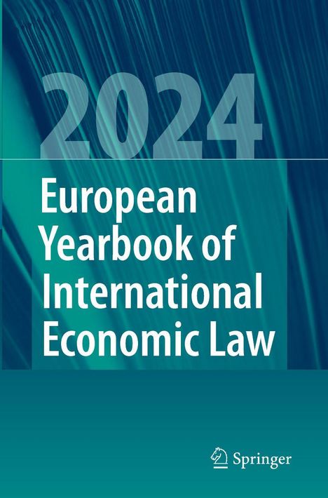 "2024 European Yearbook of International Economic Law", grüner Hintergrund, Springer-Logo unten.