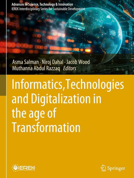 Titel: "Informatics, Technologies and Digitalization in the Age of Transformation." Globale, digitale Grafik im Hintergrund.