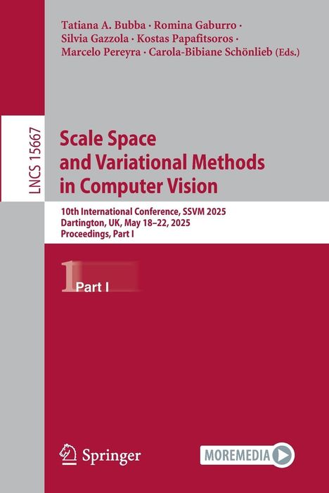 Scale Space and Variational Methods in Computer Vision, Buch