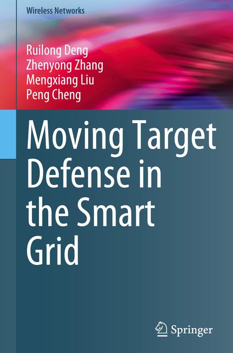 Titel: "Moving Target Defense in the Smart Grid". Autoren: Ruilong Deng, Zhenyong Zhang, Mengxiang Liu, Peng Cheng. Springer-Logo.