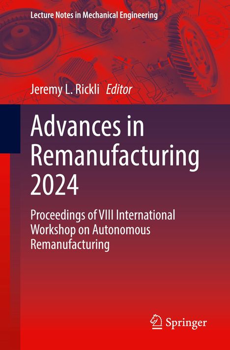 Advances in Remanufacturing 2024, Buch