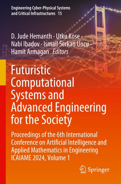 „Futuristic Computational Systems and Advanced Engineering for the Society“, Konferenzinhalte, Springer-Logo, Brücke im Hintergrund.