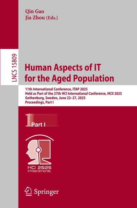 Human Aspects of IT for the Aged Population, Buch