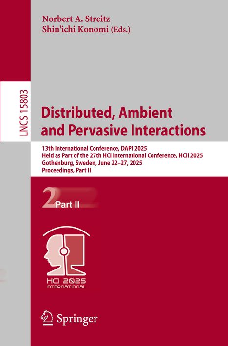 Distributed, Ambient and Pervasive Interactions, Buch