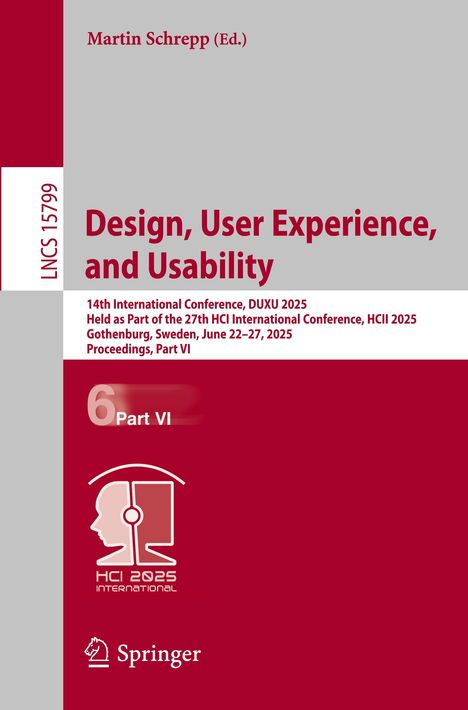 Design, User Experience, and Usability, Buch