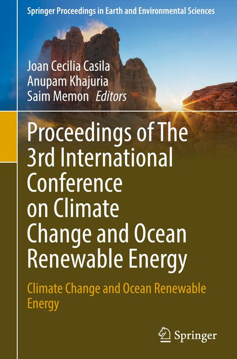 Proceedings of The 3rd International Conference on Climate Change and Ocean Renewable Energy, Buch