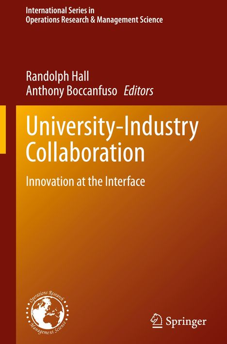 „University-Industry Collaboration: Innovation at the Interface“, in Orange- und Brauntönen. Springer-Logo unten rechts.