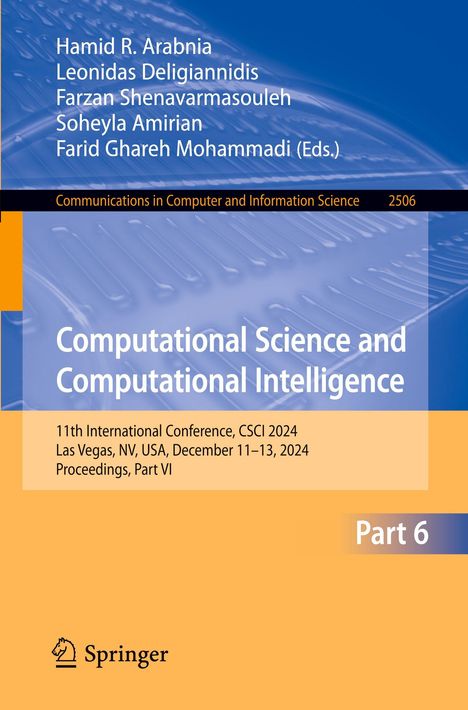 Buchtitel: "Computational Science and Computational Intelligence", Konferenzdetails: CSCI 2024, Las Vegas, USA. Springer-Logo.