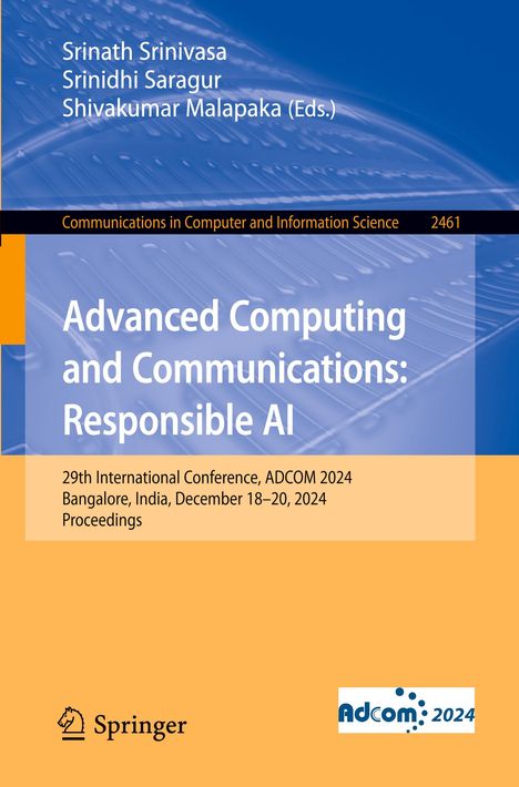Advanced Computing and Communications: Responsible AI, Buch