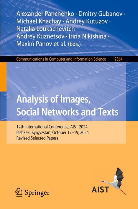 Analysis of Images, Social Networks and Texts, Buch