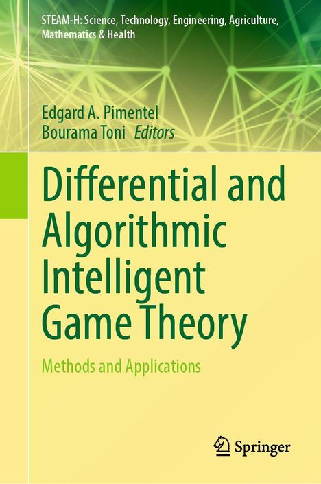 Differential and Algorithmic Intelligent Game Theory, grüne Schrift auf gelbem Hintergrund, Springer-Logo unten rechts.