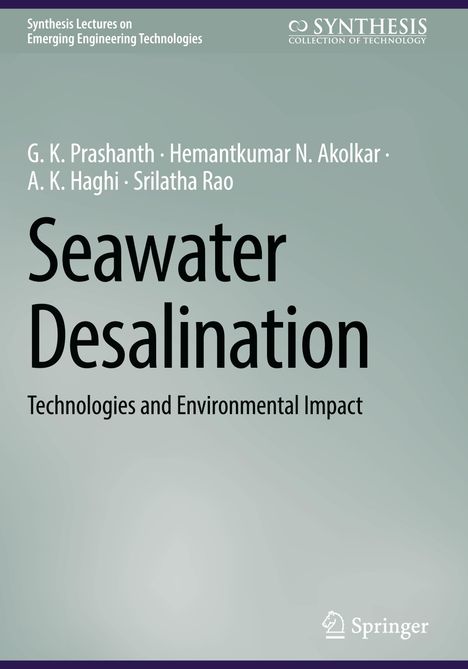 G. K. Prashanth: Seawater Desalination, Buch