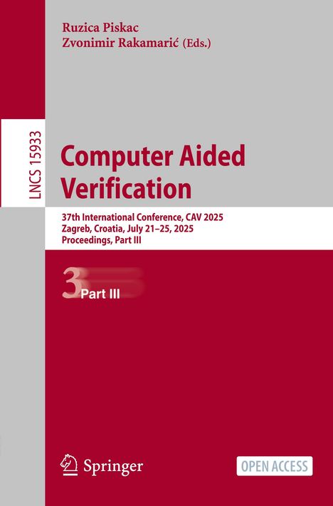 Computer Aided Verification, Buch