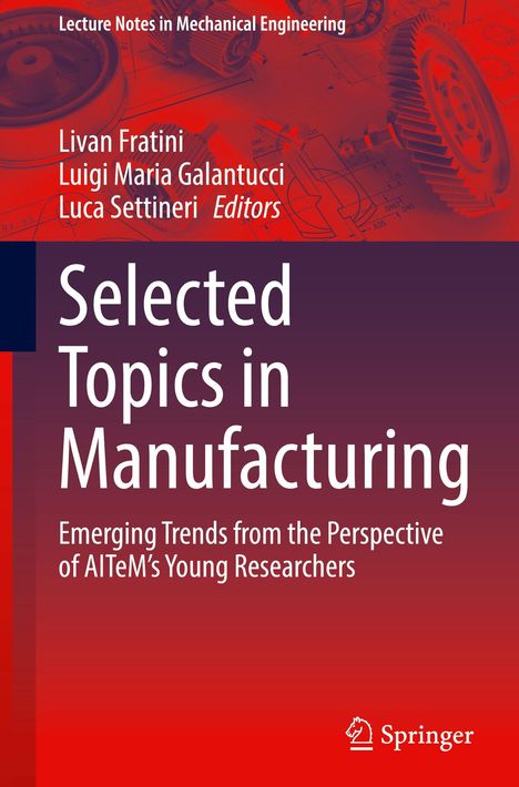 Selected Topics in Manufacturing, Buch