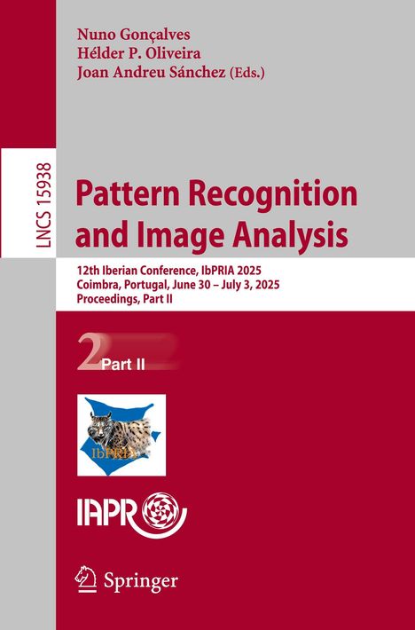 Pattern Recognition and Image Analysis, Buch