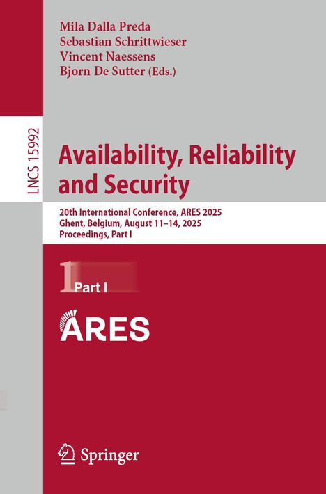 Availability, Reliability and Security, Buch