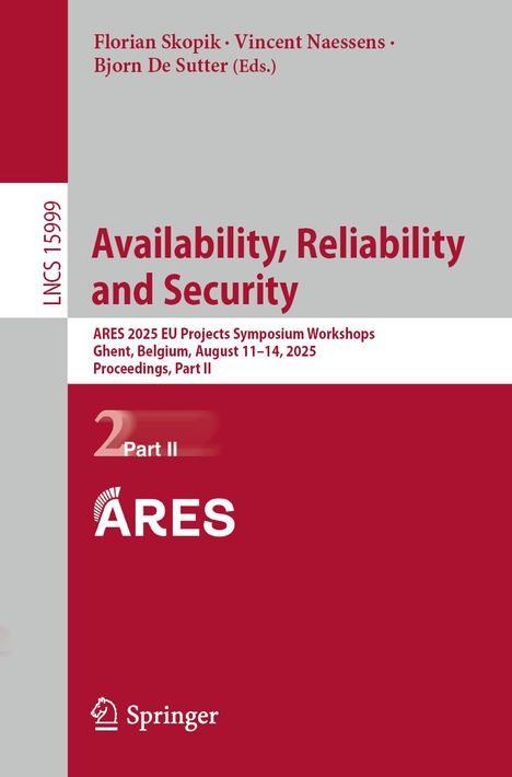 Availability, Reliability and Security, Buch
