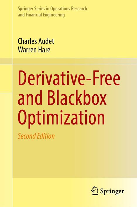 Charles Audet: Derivative-Free and Blackbox Optimization, Buch