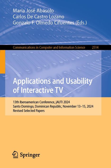 Applications and Usability of Interactive TV, Buch