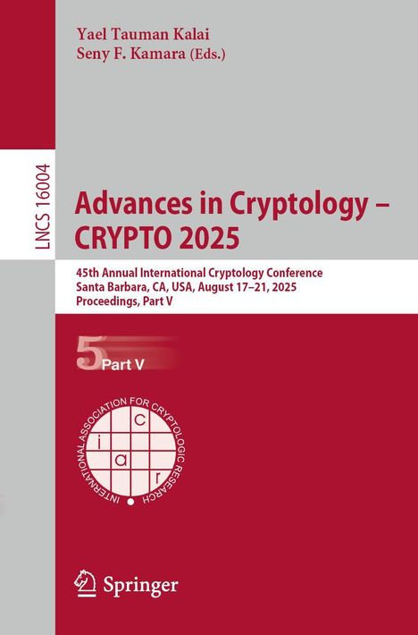 Advances in Cryptology - CRYPTO 2025, Buch