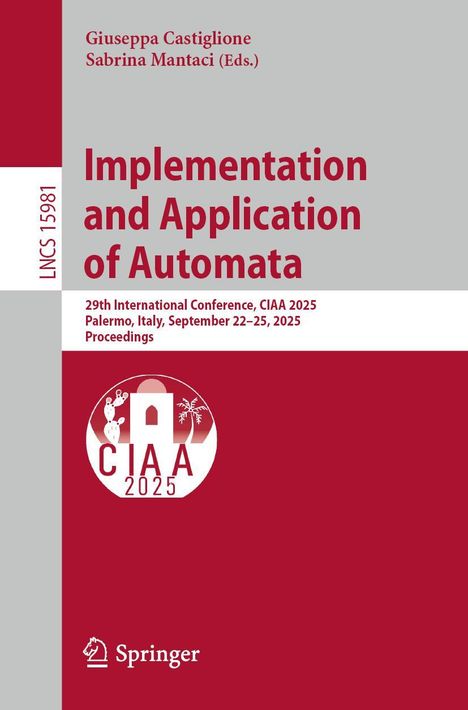 Implementation and Application of Automata, Buch