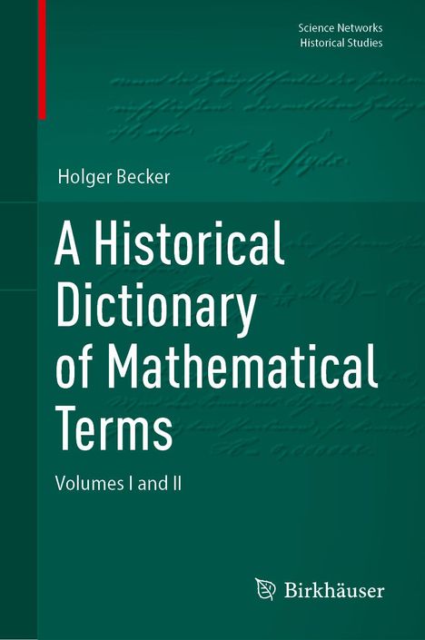 Holger Becker: A Historical Dictionary of Mathematical Terms, Buch