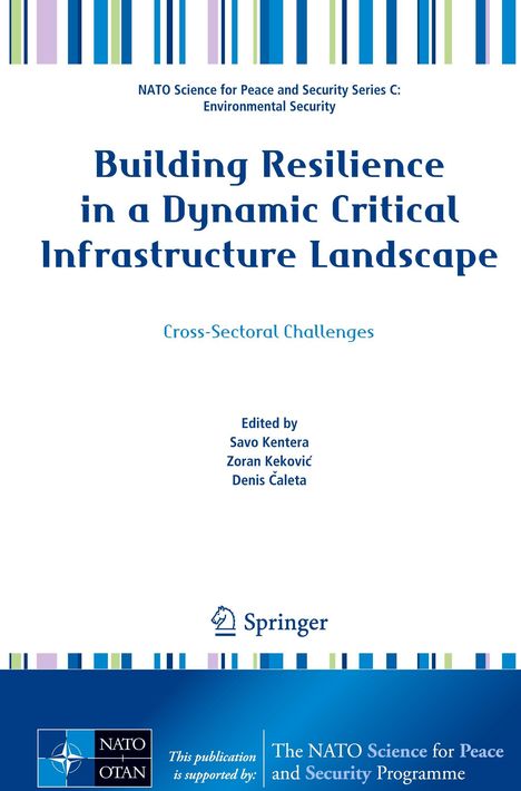 "Building Resilience in a Dynamic Critical Infrastructure Landscape" ist der Titel. Unten Logos von NATO und Springer.