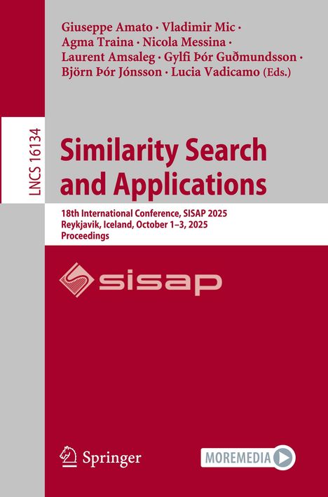 Similarity Search and Applications, Buch