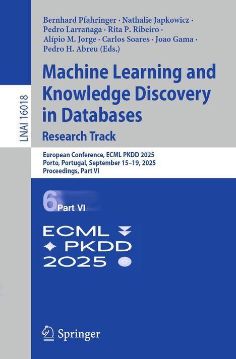 Machine Learning and Knowledge Discovery in Databases. Research Track, Buch