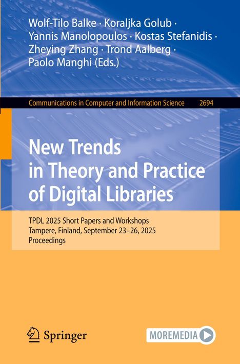 New Trends in Theory and Practice of Digital Libraries, Buch