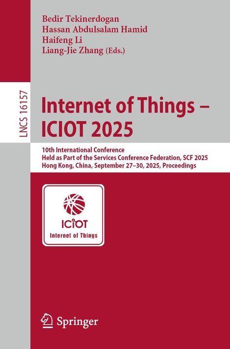 Internet of Things - ICIOT 2025, Buch
