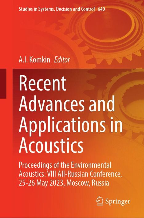 Recent Advances and Applications in Acoustics, Buch