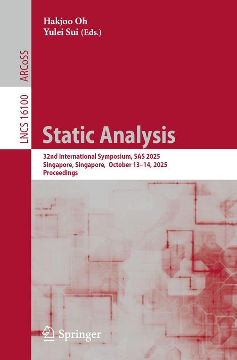 Static Analysis, Buch