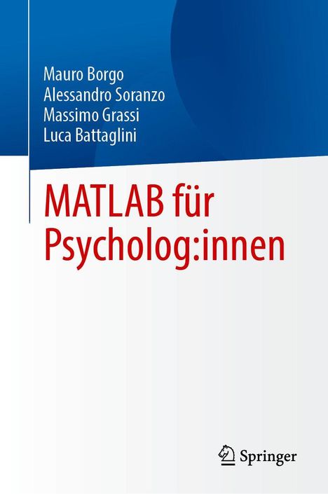 Mauro Borgo: MATLAB für Psycholog:innen, Buch