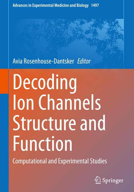 "Decoding Ion Channels Structure and Function" auf farbigem Hintergrund. Springer-Logo unten rechts.