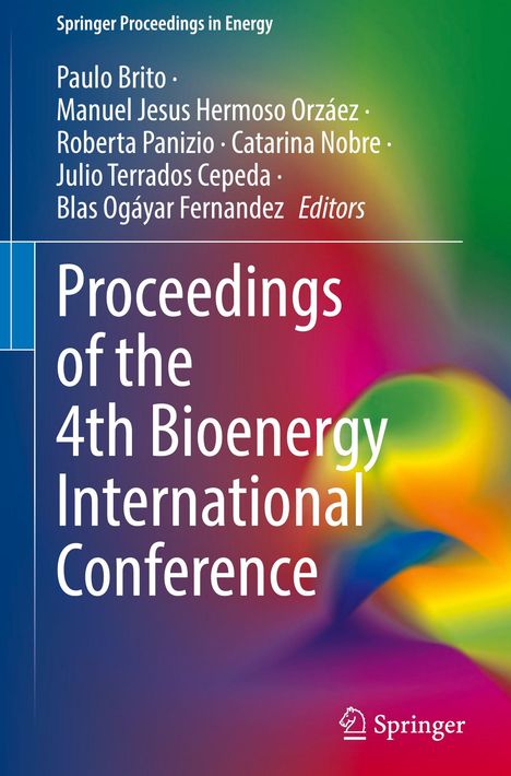 "Proceedings of the 4th Bioenergy International Conference." Bunter, abstrakter Hintergrund, Springer-Logo unten rechts.
