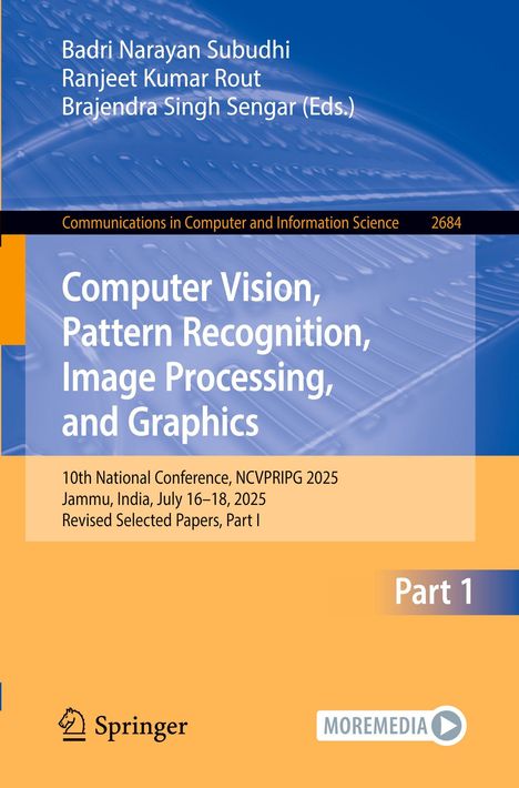 Computer Vision, Pattern Recognition, Image Processing, and Graphics. Konferenz, Jammu, Indien, Juli 2025. Springer-Logo.