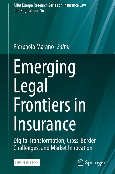 Emerging Legal Frontiers in Insurance. Grünes Cover, Name des Herausgebers oben, Springer-Logo unten rechts.