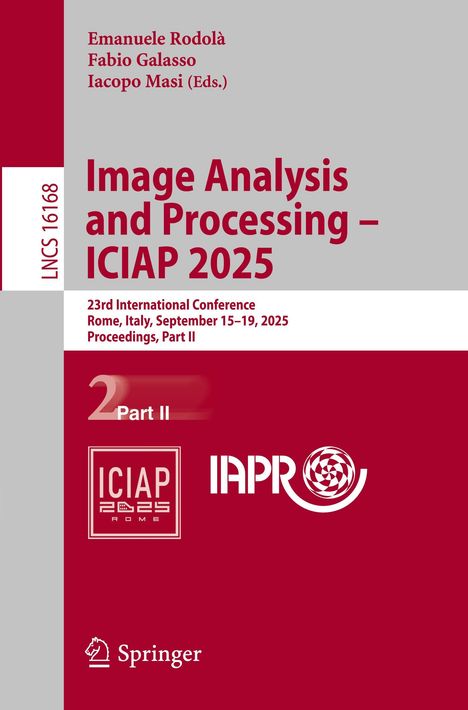 Titel: Image Analysis and Processing – ICIAP 2025. Konferenz in Rom, 15.–19. September 2025. Enthält Logos.