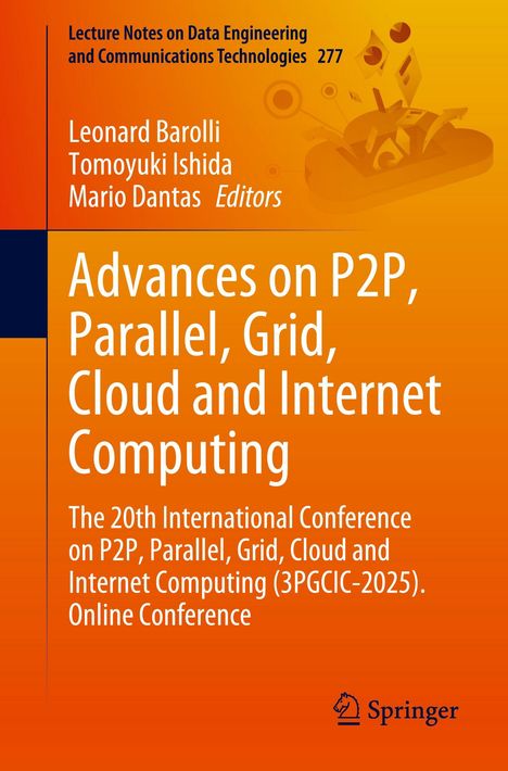 Titel: "Advances on P2P, Parallel, Grid, Cloud and Internet Computing", orange Hintergrund, Springer-Logo.