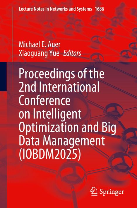 „Proceedings of the 2nd International Conference on Intelligent Optimization and Big Data Management (IOBDM2025)“, rote Covergestaltung.